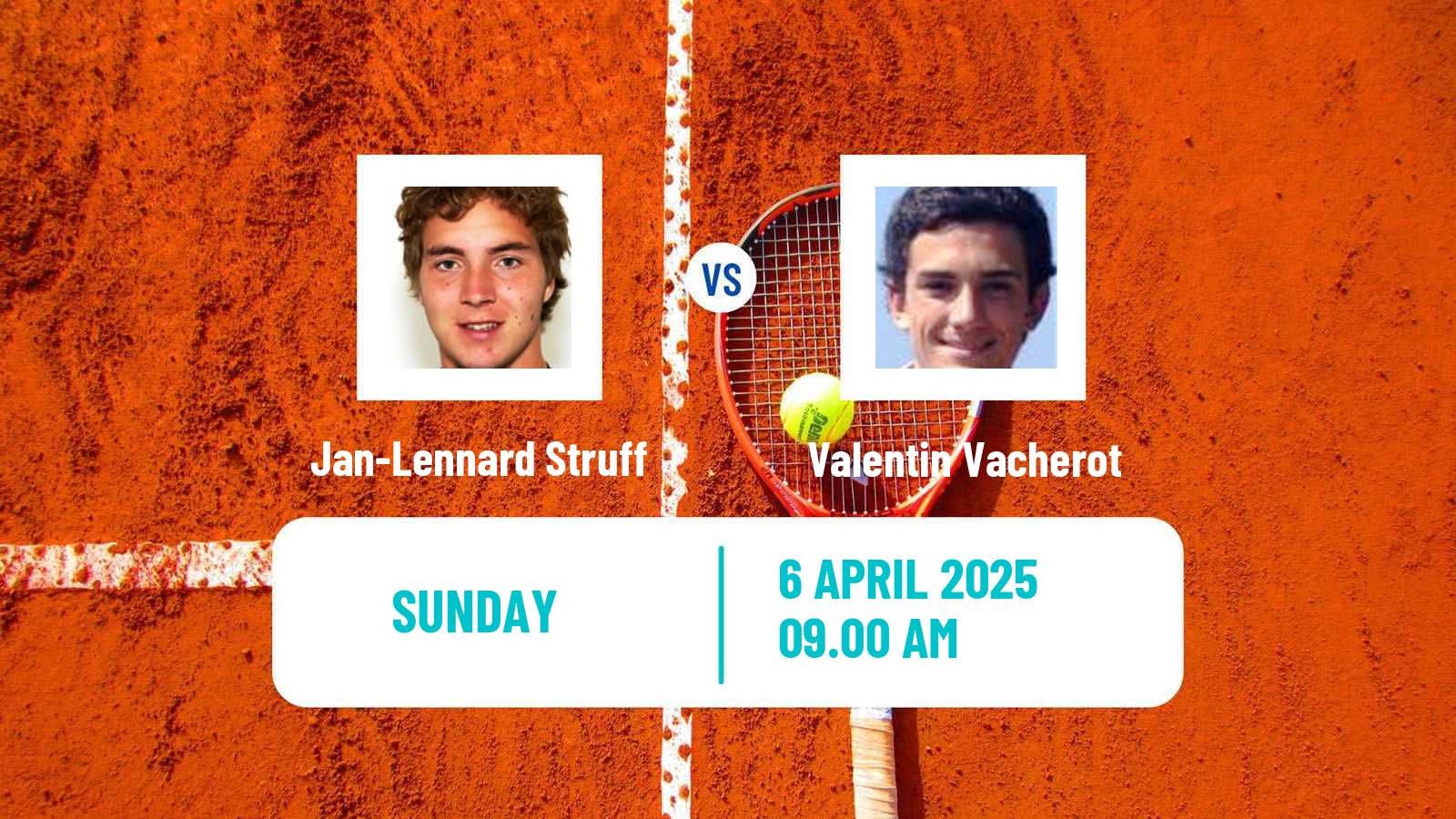 Tennis ATP Monte Carlo Jan-Lennard Struff - Valentin Vacherot