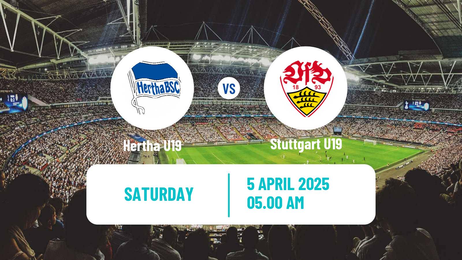 Soccer German DFB Youth League Hertha U19 - Stuttgart U19