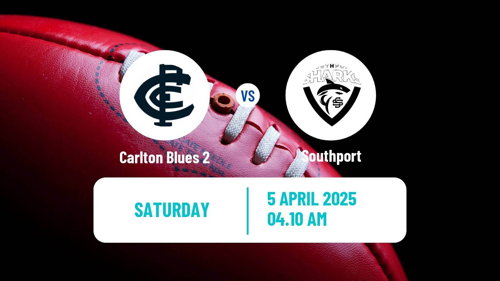 Aussie rules VFL Carlton Blues 2 - Southport