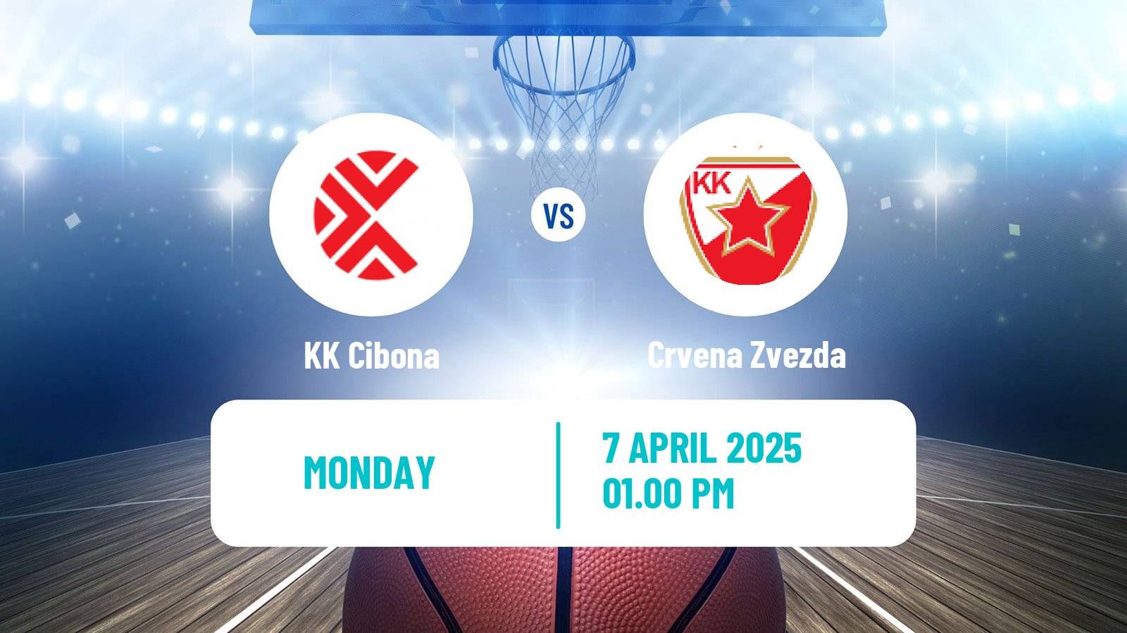 Basketball Adriatic League Cibona - Crvena Zvezda