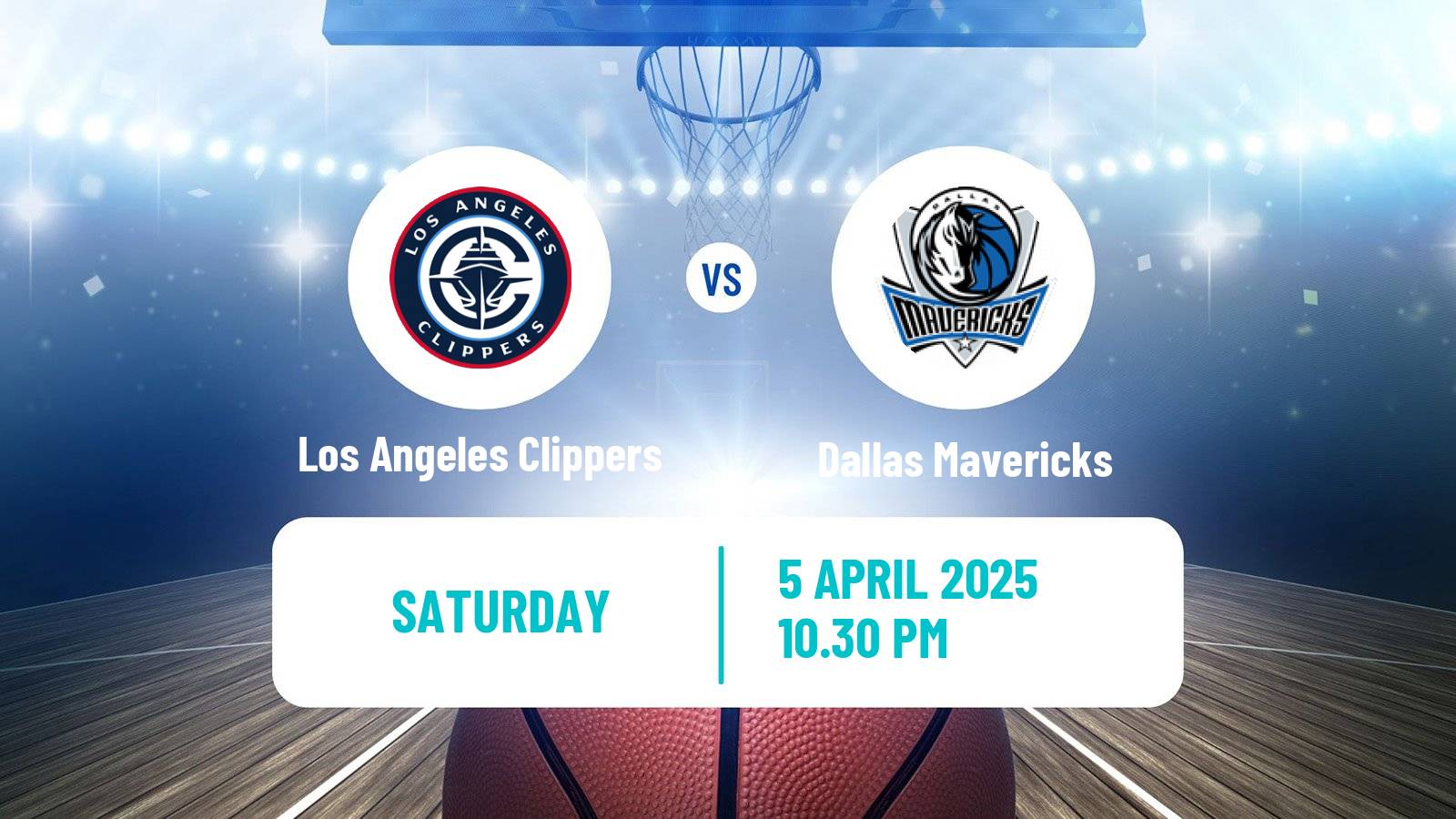 Basketball NBA Los Angeles Clippers - Dallas Mavericks