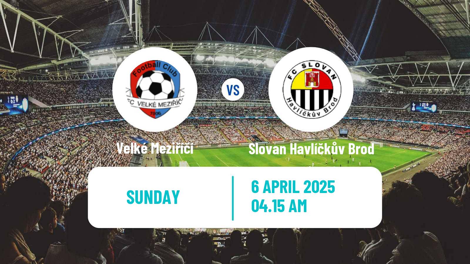 Soccer Czech Division D Velké Meziříčí - Slovan Havlíčkův Brod