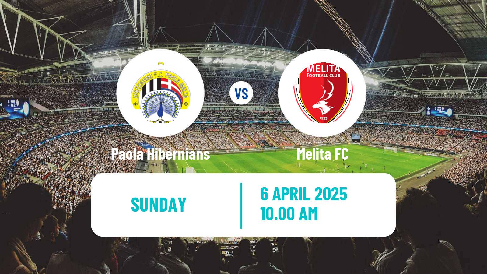 Soccer Maltese Premier League Paola Hibernians - Melita