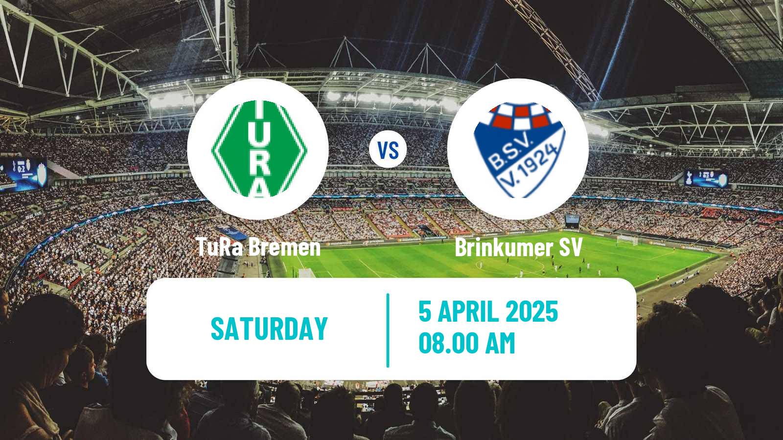 Soccer German Oberliga Bremen TuRa Bremen - Brinkumer