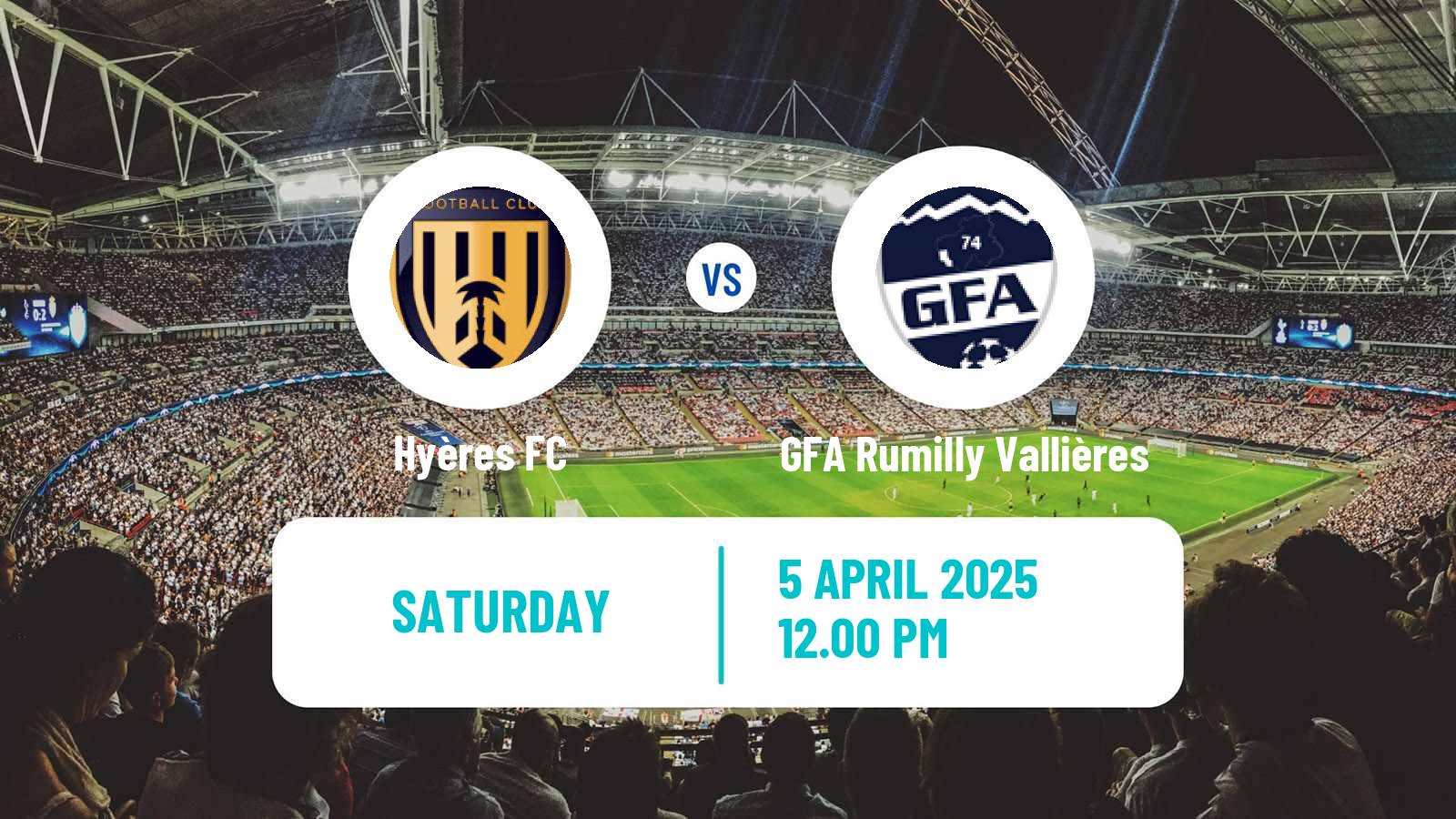 Soccer French National 2 - Group A Hyères - GFA Rumilly Vallières