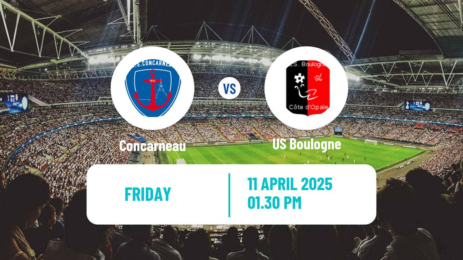 Soccer French National League Concarneau - Boulogne