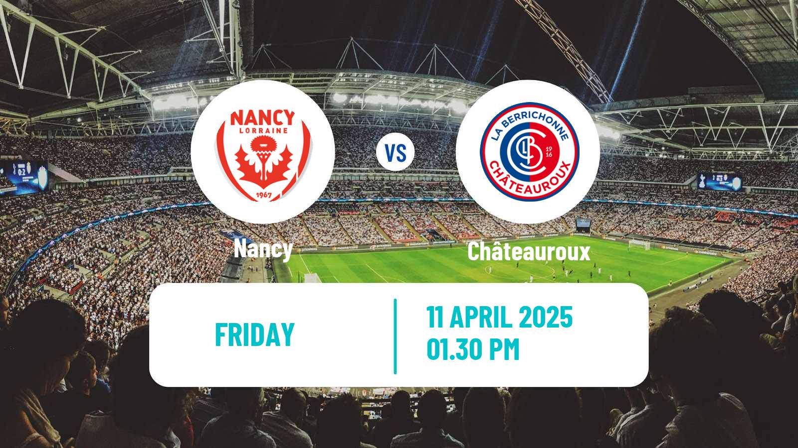 Soccer French National League Nancy - Châteauroux