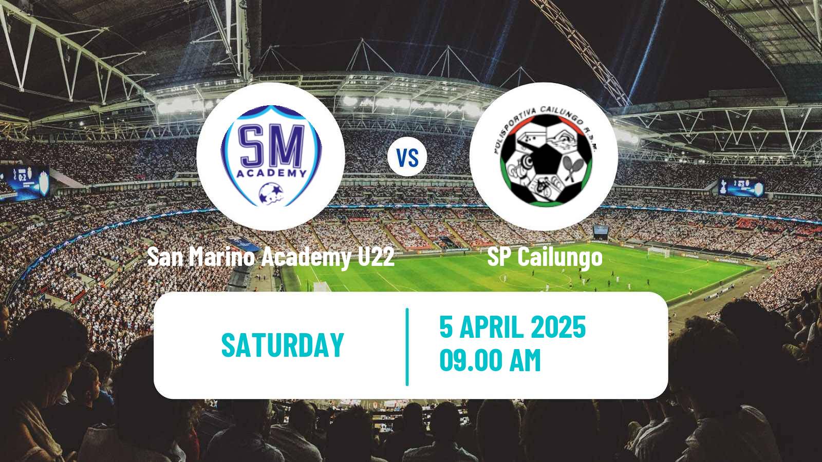 Soccer San Marino Campionato Sammarinese San Marino Academy U22 - Cailungo