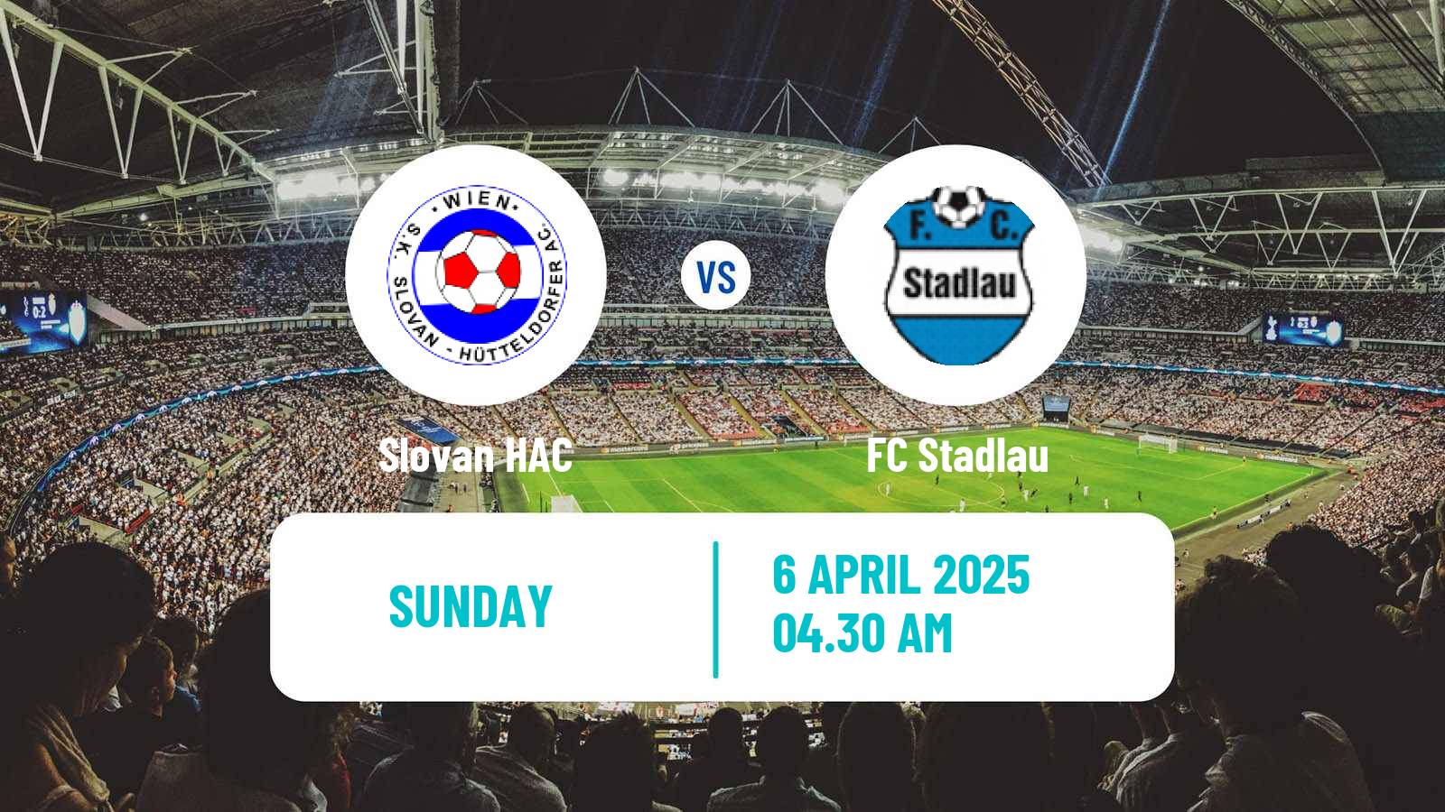Soccer Austrian Landesliga Wien Slovan HAC - Stadlau