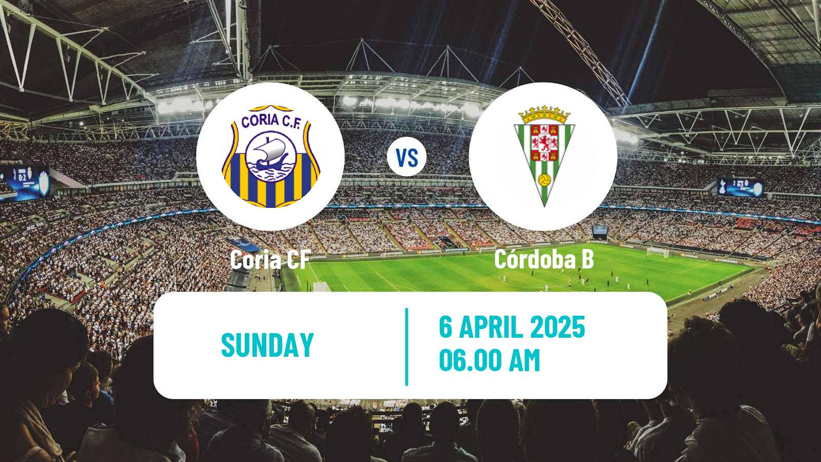 Soccer Spanish Tercera RFEF - Group 10 Coria CF - Córdoba B