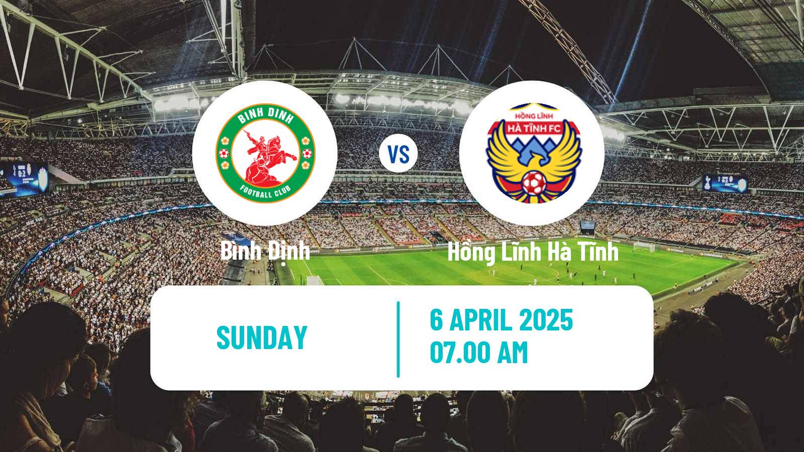 Soccer Vietnamese V League 1 Bình Định - Hồng Lĩnh Hà Tĩnh