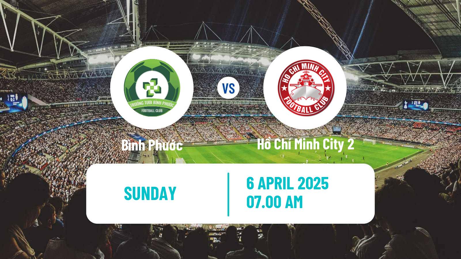 Soccer Vietnamese V League 2 Bình Phước - Hồ Chí Minh City 2
