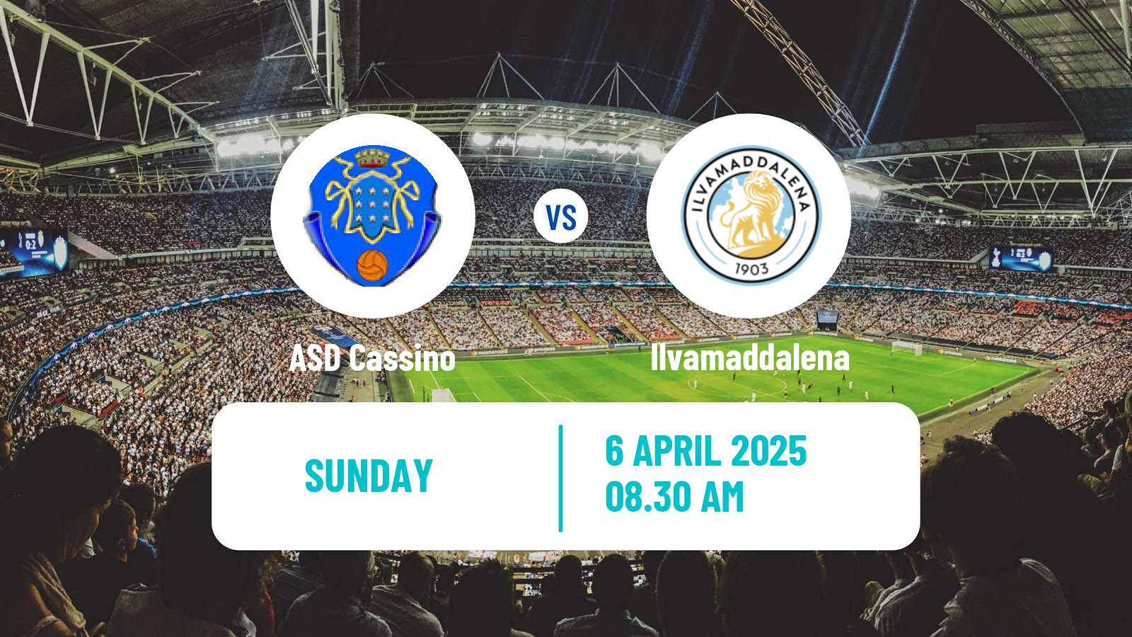 Soccer Italian Serie D - Group G Cassino - Ilvamaddalena