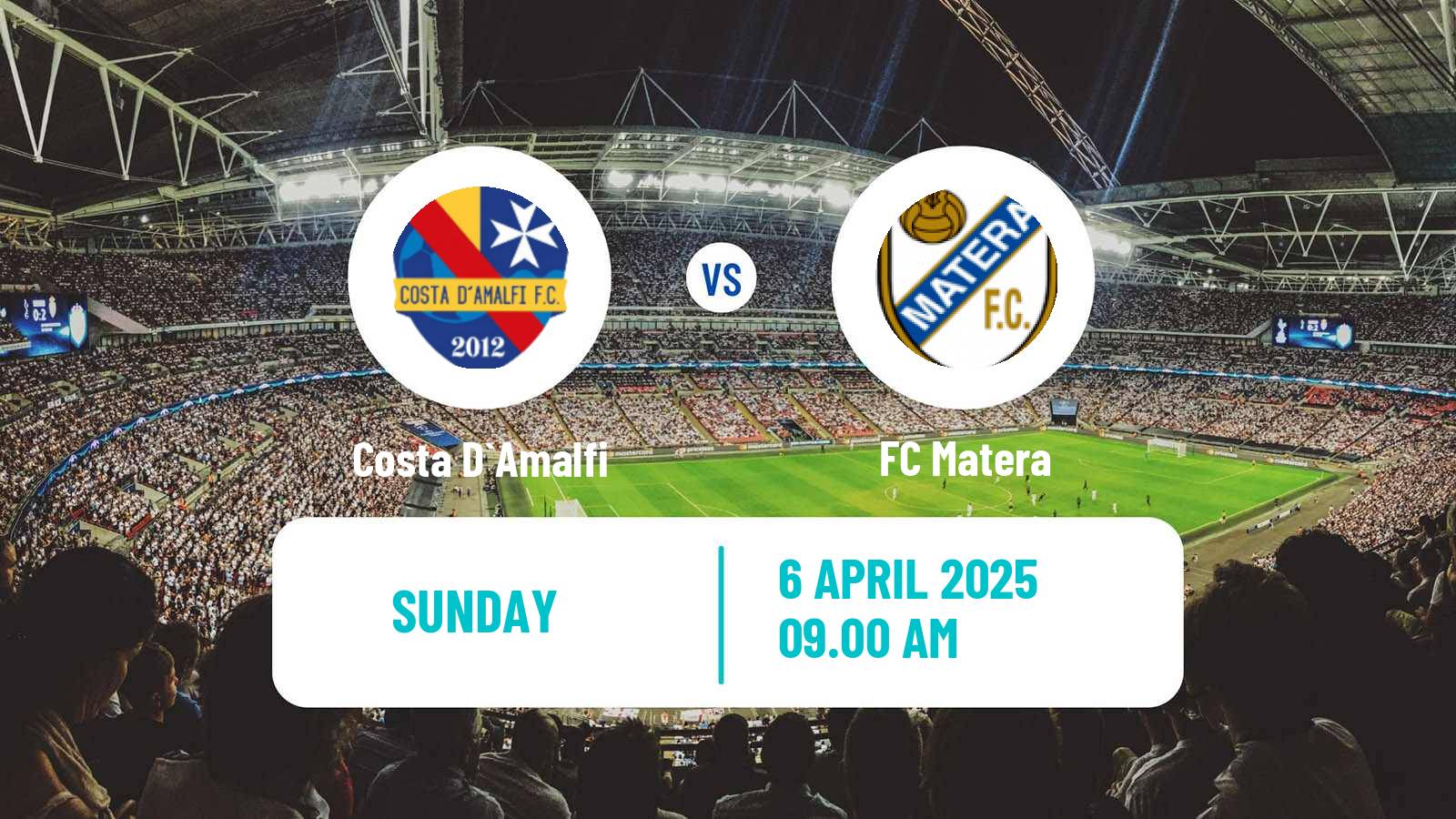 Soccer Italian Serie D - Group H Costa D`Amalfi - Matera