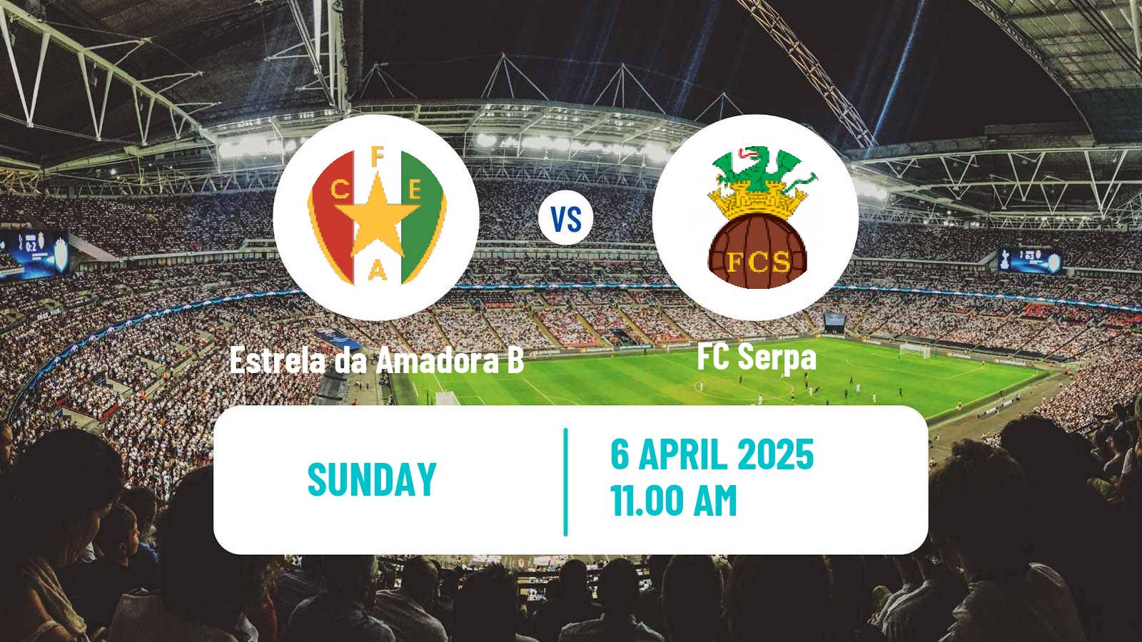 Soccer Campeonato de Portugal - Group D Estrela da Amadora B - Serpa