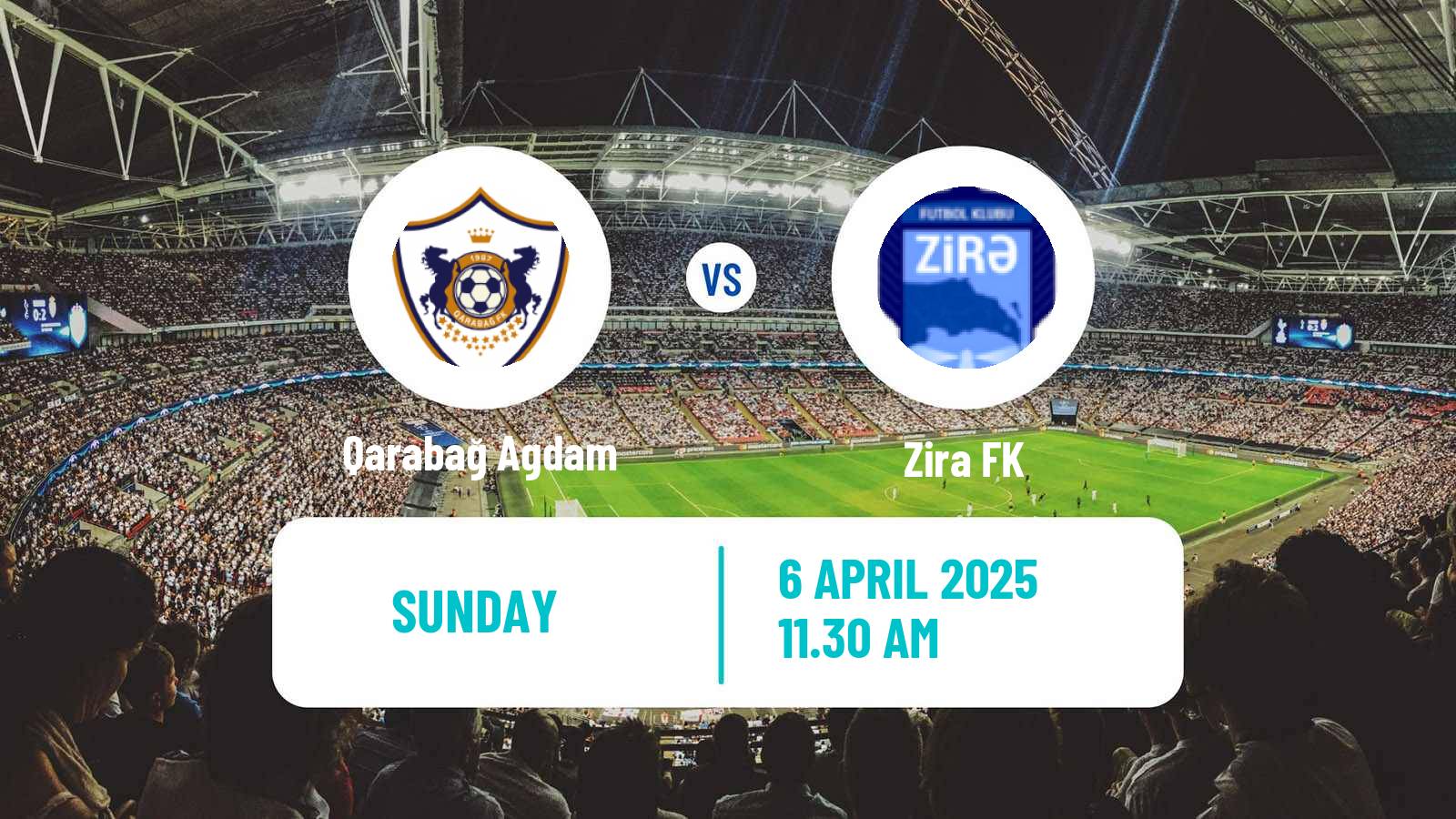 Soccer Azerbaijan Premier League Qarabağ Agdam - Zira