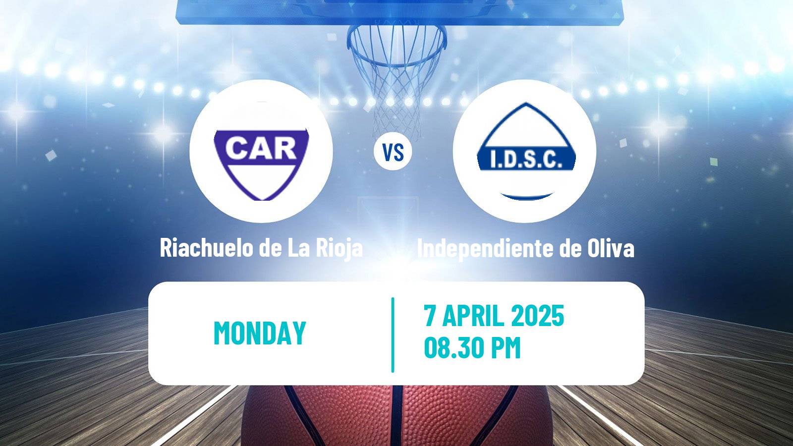 Basketball Argentinian LNB Riachuelo de La Rioja - Independiente de Oliva
