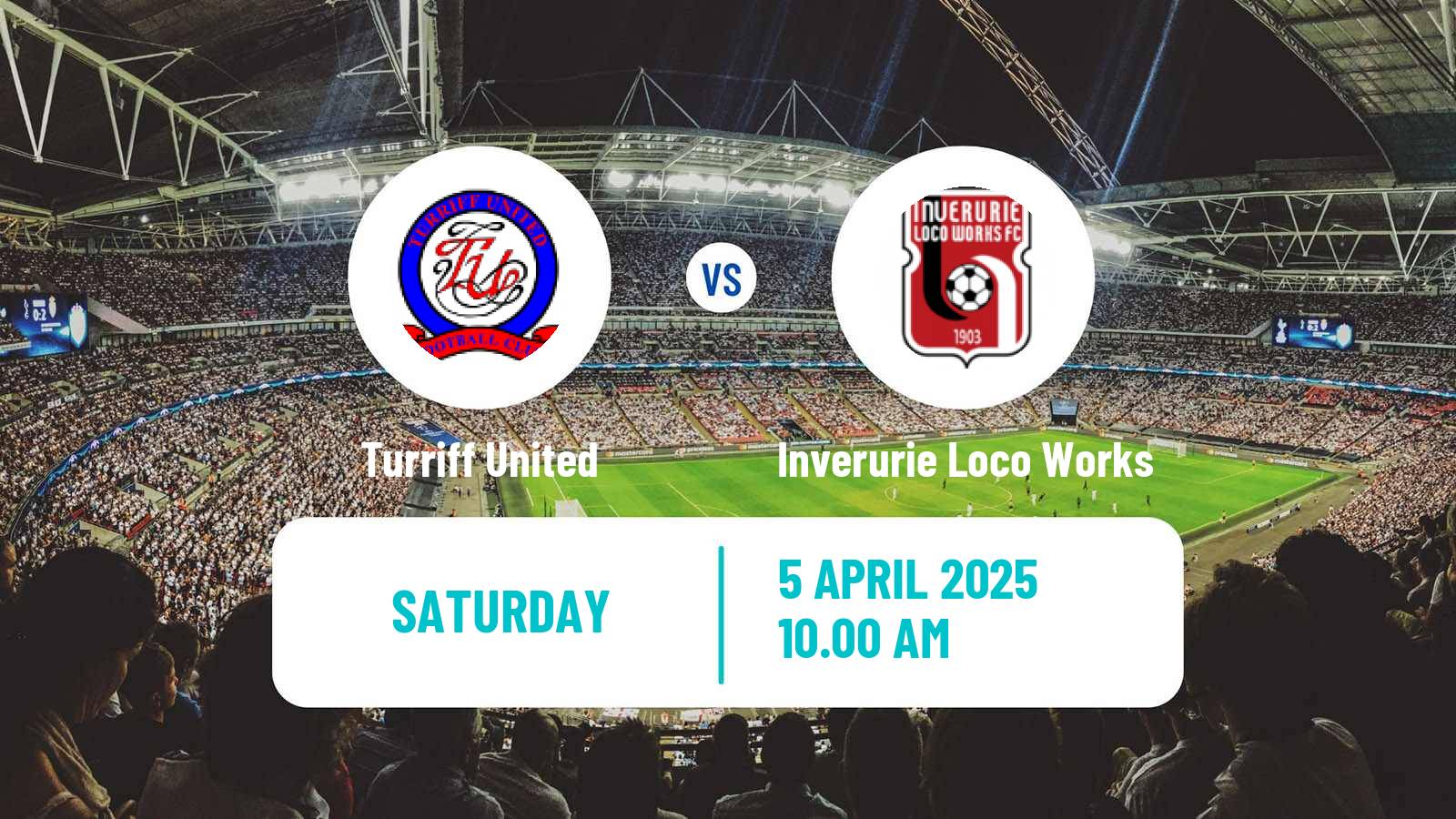 Soccer Scottish Highland League Turriff United - Inverurie Loco Works