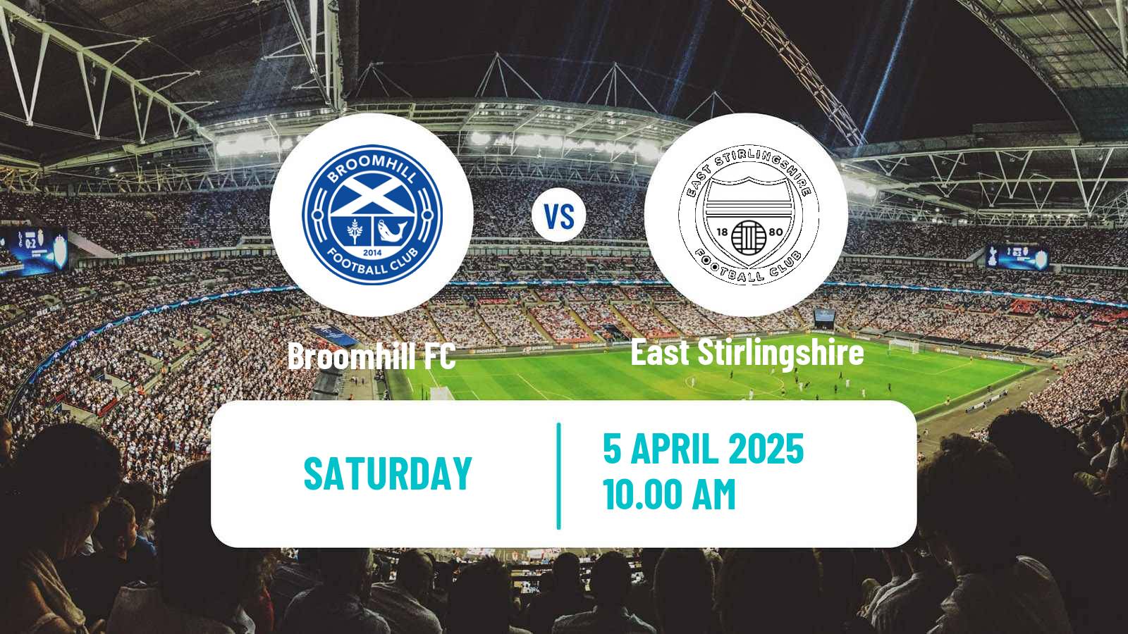 Soccer Scottish Lowland League Broomhill - East Stirlingshire