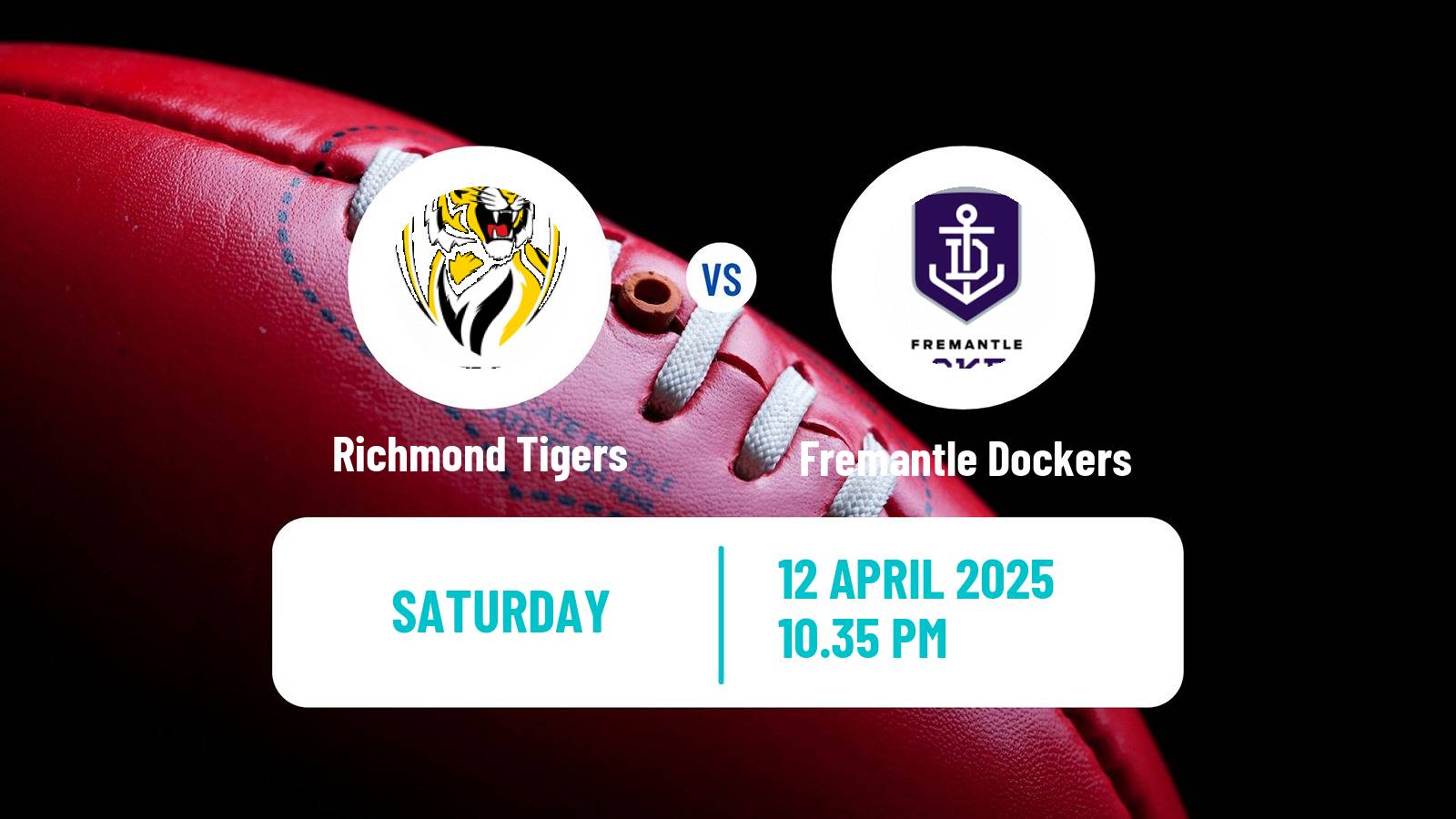 Aussie rules AFL Richmond Tigers - Fremantle Dockers