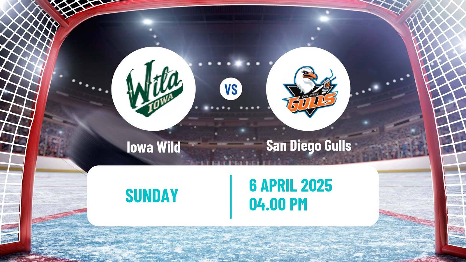 Hockey AHL Iowa Wild - San Diego Gulls