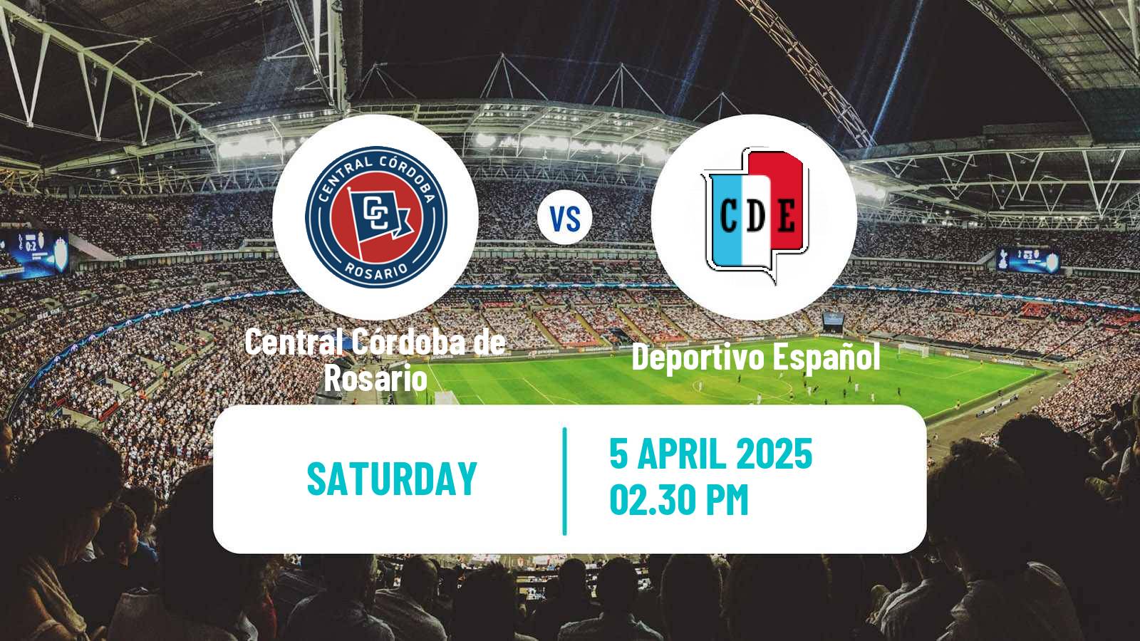 Soccer Argentinian Primera C Central Córdoba de Rosario - Deportivo Español