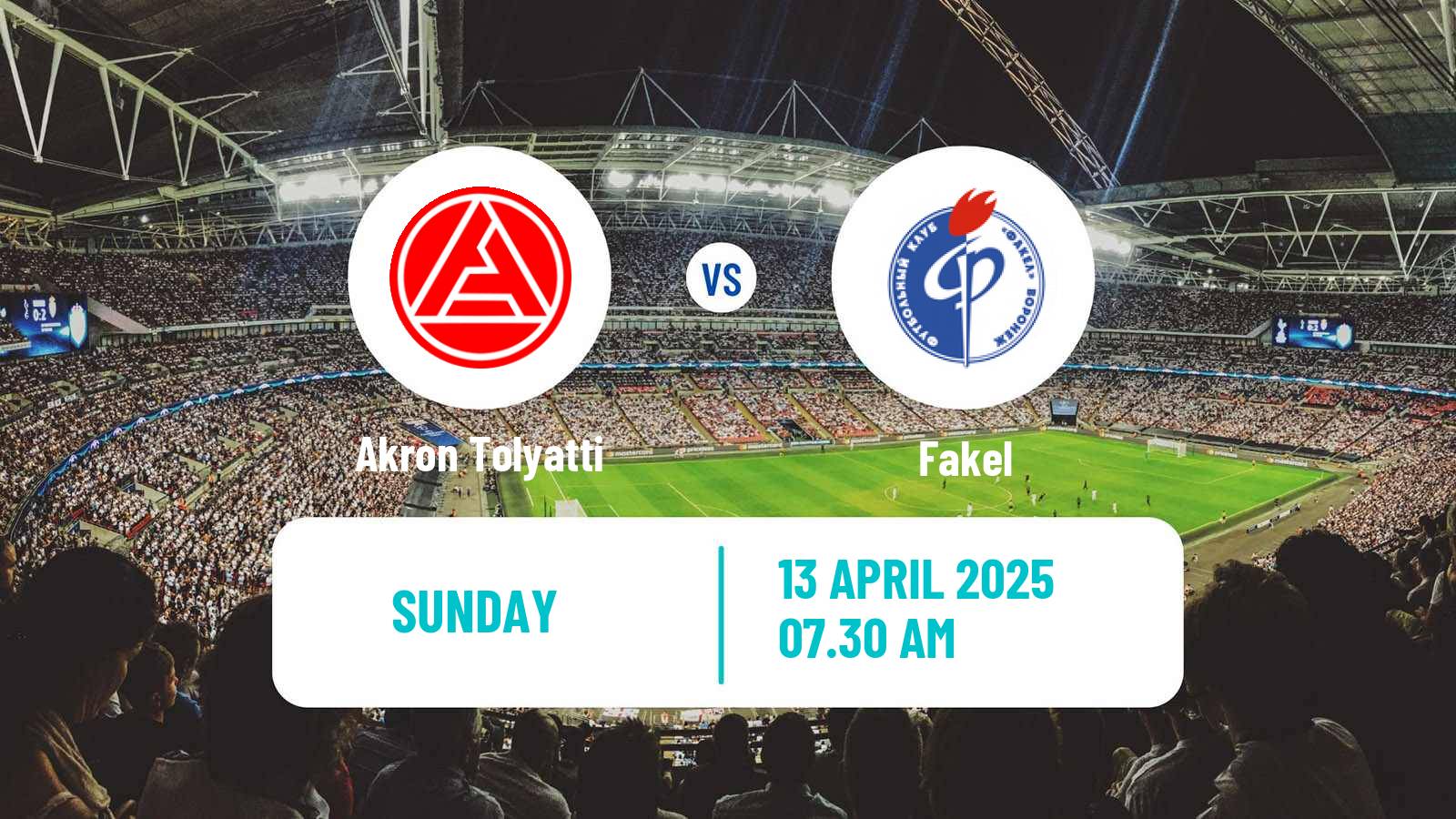 Soccer Russian Premier League Akron Tolyatti - Fakel
