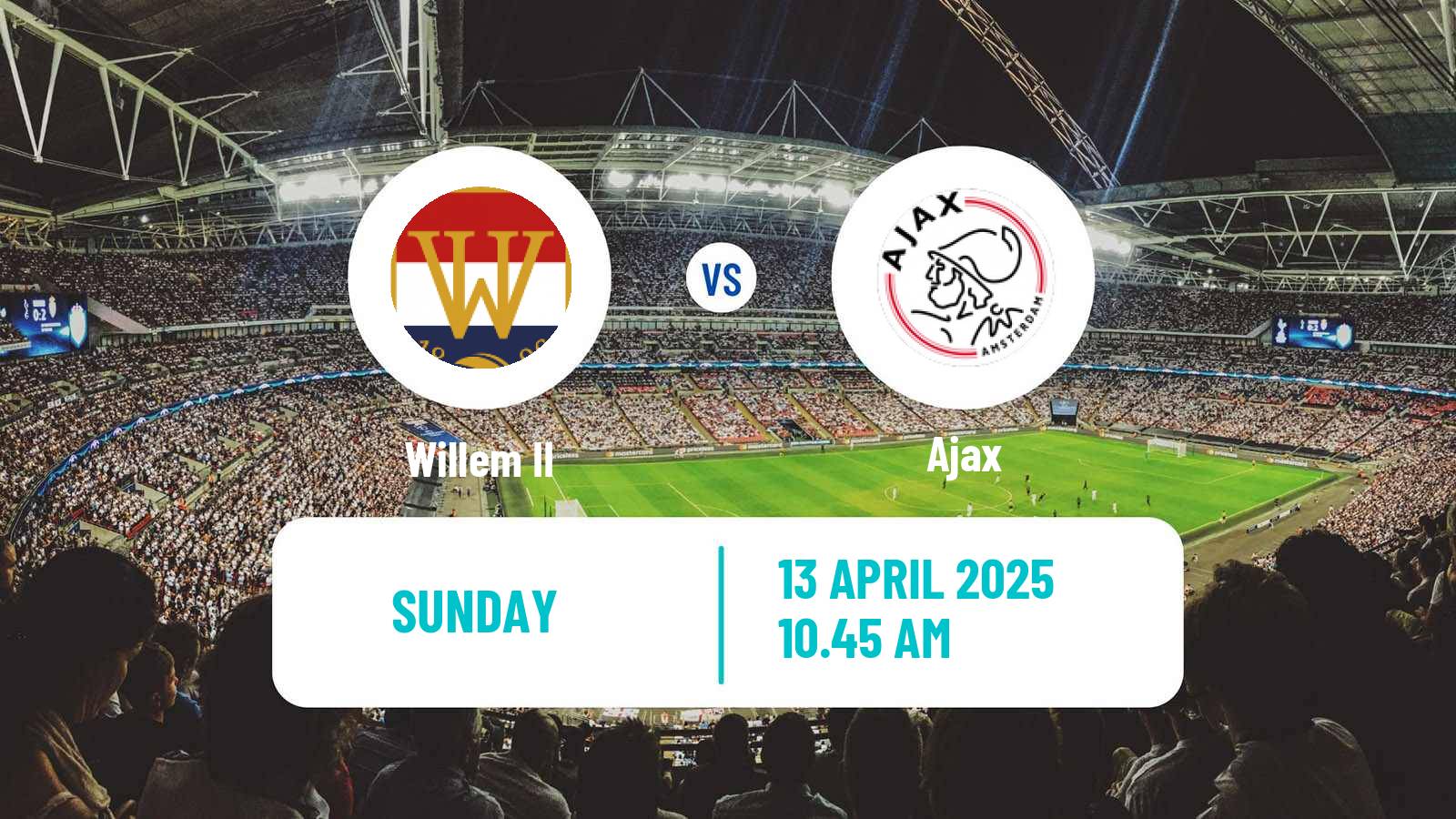 Soccer Dutch Eredivisie Willem II - Ajax