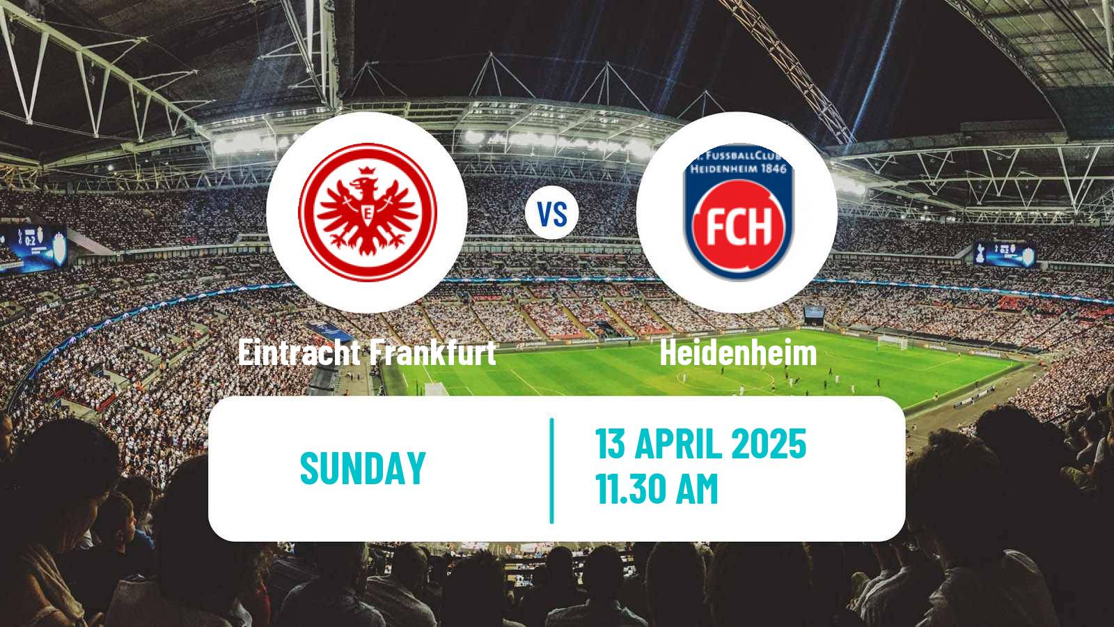 Soccer German Bundesliga Eintracht Frankfurt - Heidenheim