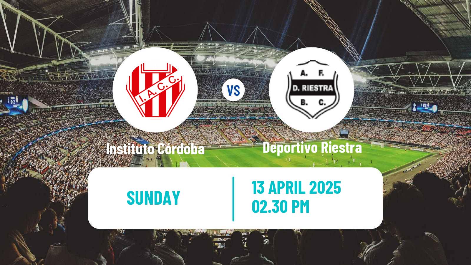 Soccer Argentinian Liga Profesional Instituto Córdoba - Deportivo Riestra