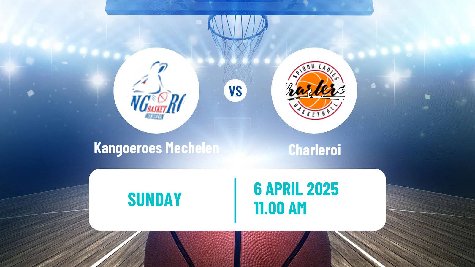Basketball Belgian Top Division Basketball Women Kangoeroes Mechelen - Charleroi