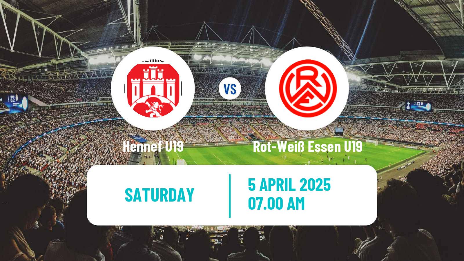 Soccer German DFB Youth League Hennef U19 - Rot-Weiß Essen U19