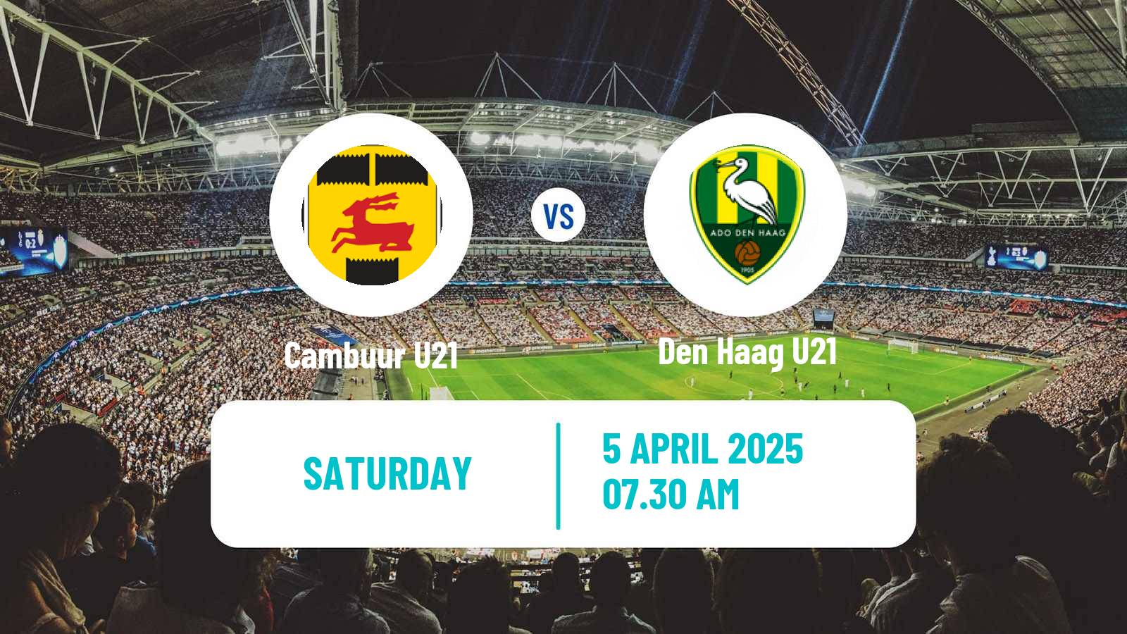 Soccer Dutch Divisie 1 U21 Cambuur U21 - Den Haag U21