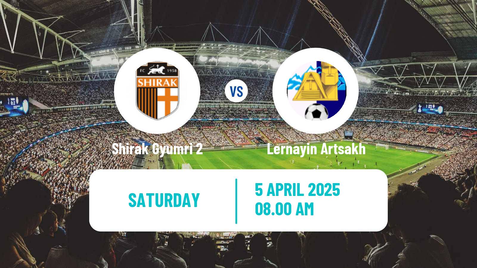 Soccer Armenian First League Shirak Gyumri 2 - Lernayin Artsakh