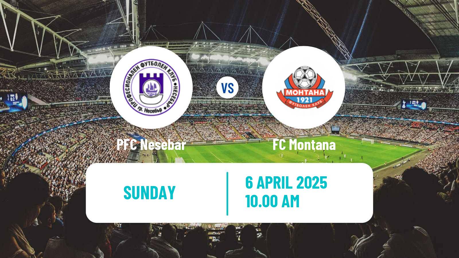 Soccer Bulgarian Vtora Liga Nesebar - Montana