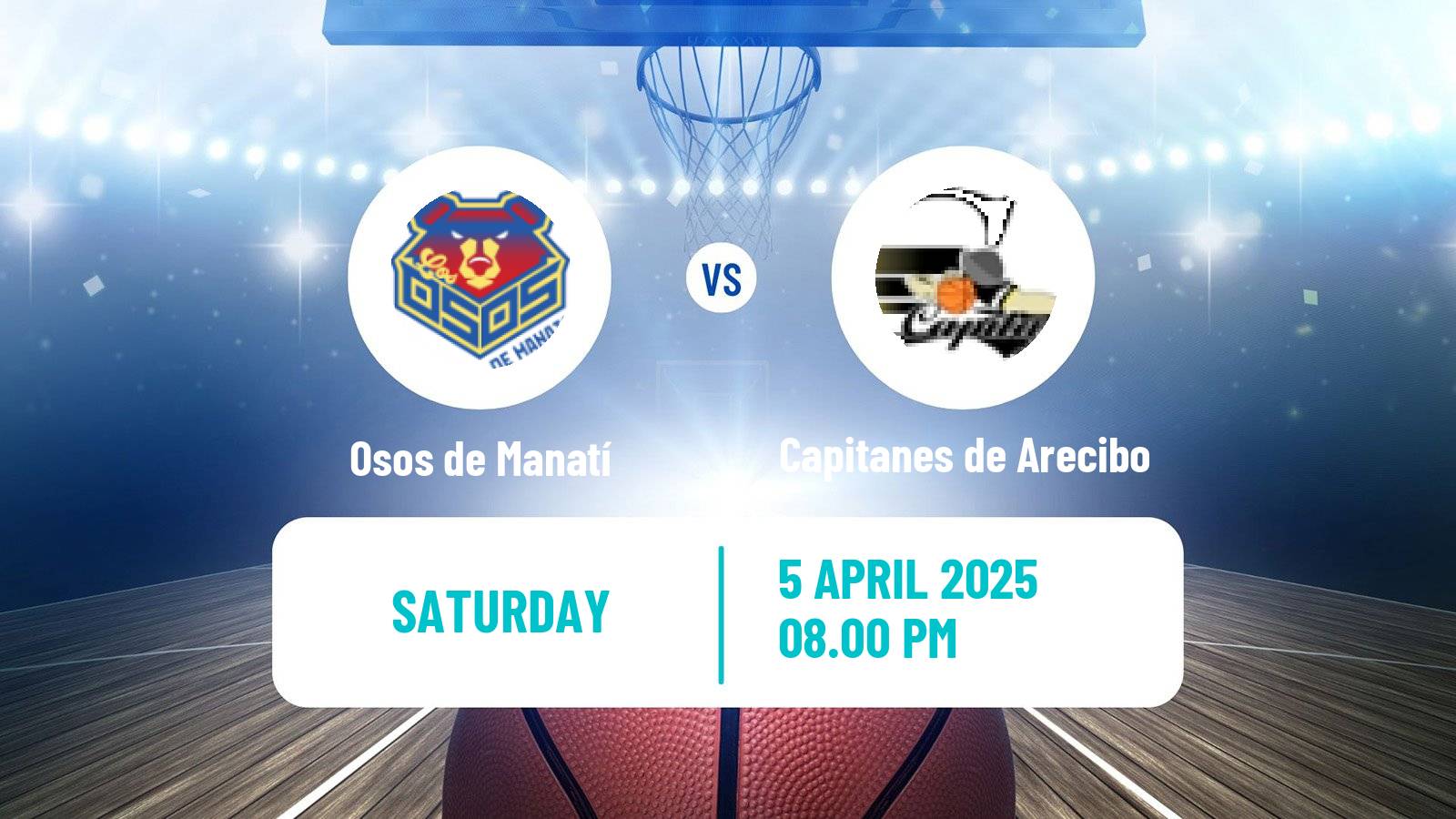 Basketball Puerto Rican BSN Osos de Manatí - Capitanes de Arecibo