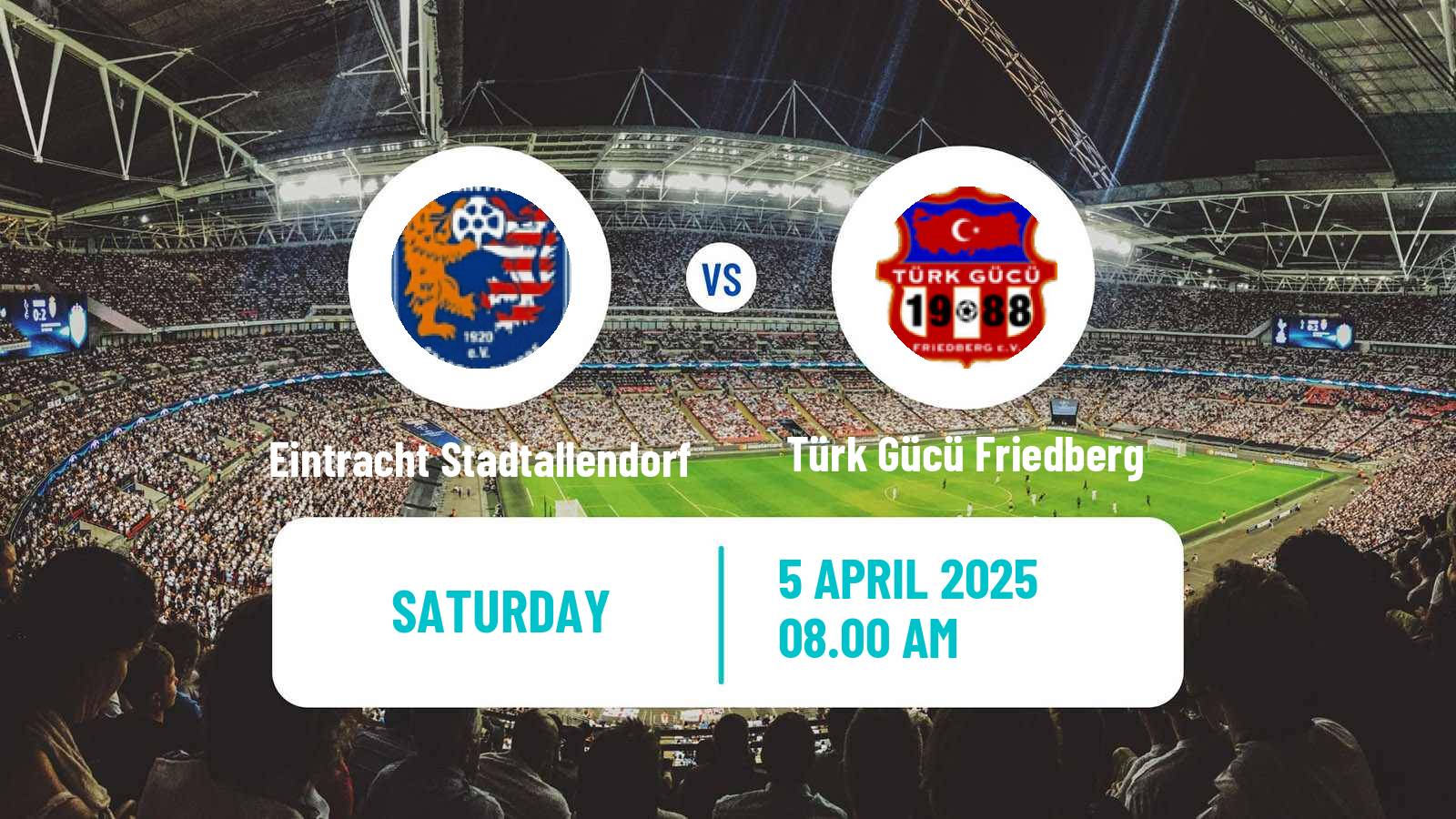 Soccer German Oberliga Hessen Eintracht Stadtallendorf - Türk Gücü Friedberg