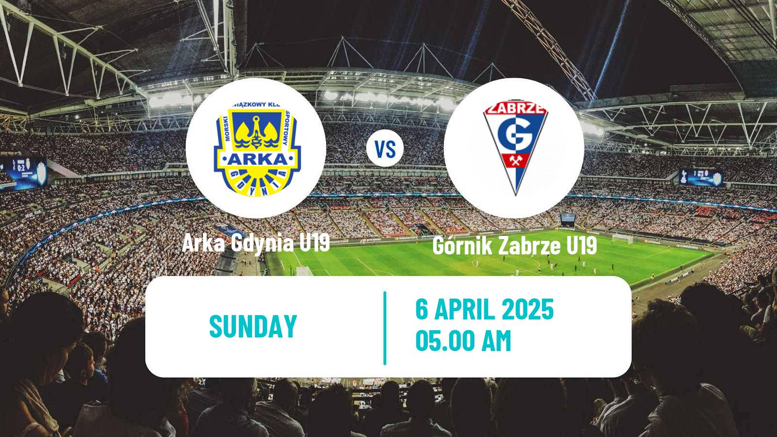 Soccer Polish Central Youth League Arka Gdynia U19 - Górnik Zabrze U19