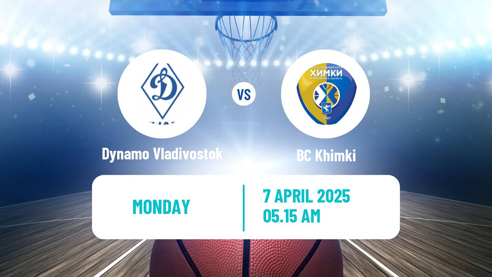 Basketball Russian Super League Basketball Dynamo Vladivostok - BC Khimki
