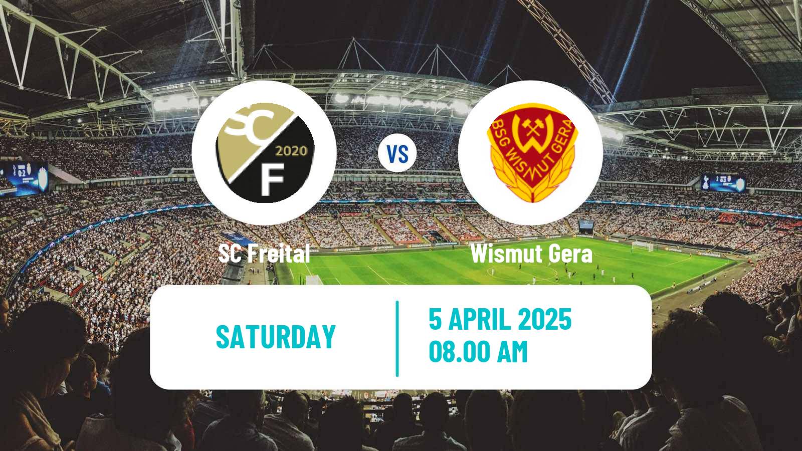 Soccer German Oberliga NOFV- Süd Freital - Wismut Gera