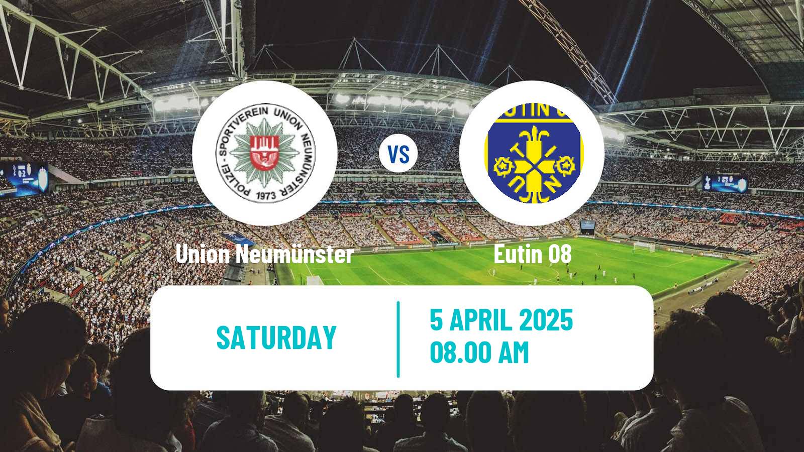 Soccer German Oberliga Schleswig-Holstein Union Neumünster - Eutin