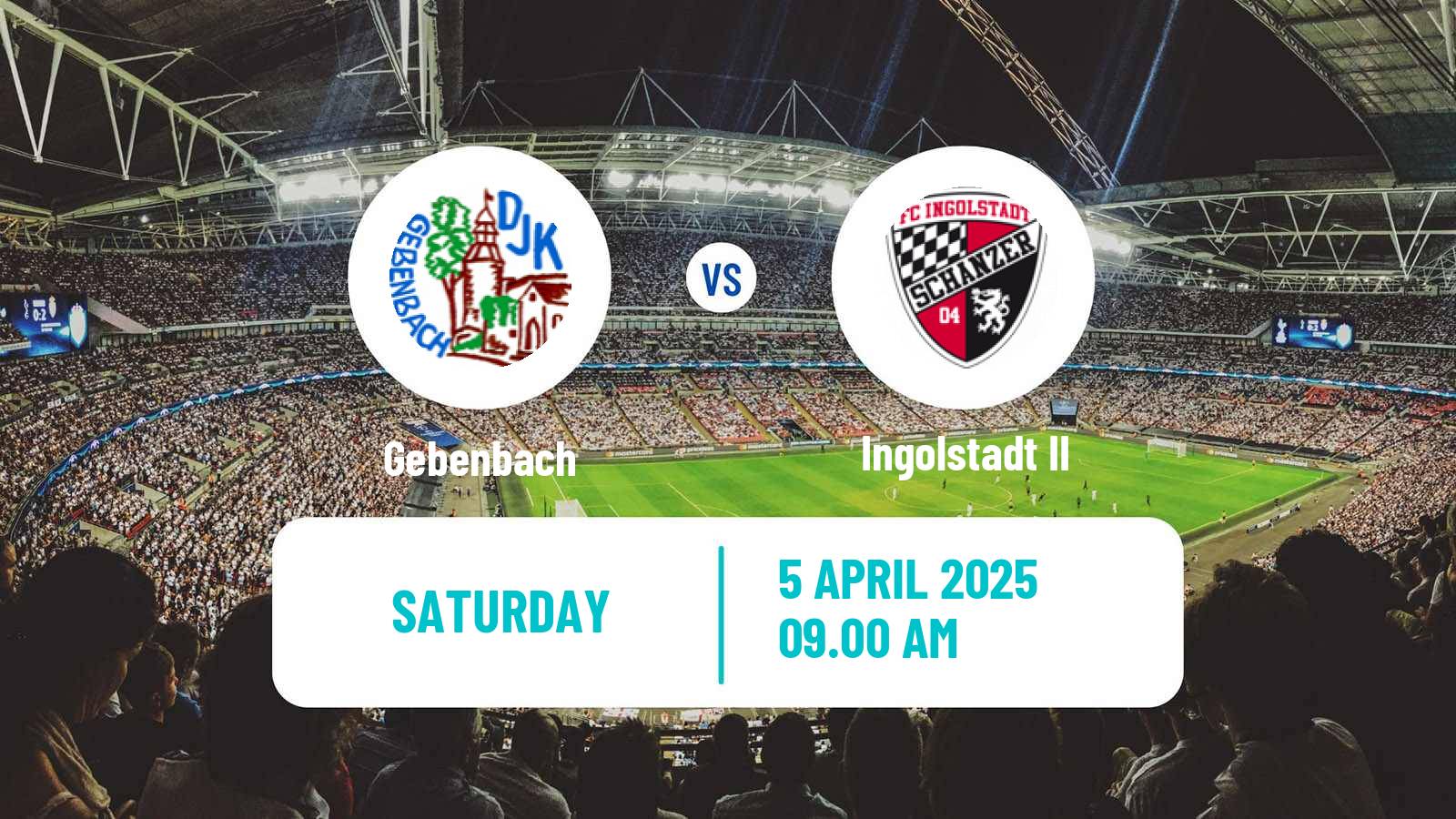 Soccer German Oberliga Bayern Nord Gebenbach - Ingolstadt II