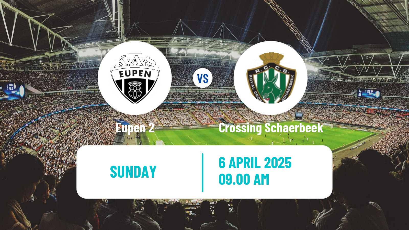 Soccer Belgian Second Amateur Division Group C Eupen 2 - Crossing Schaerbeek