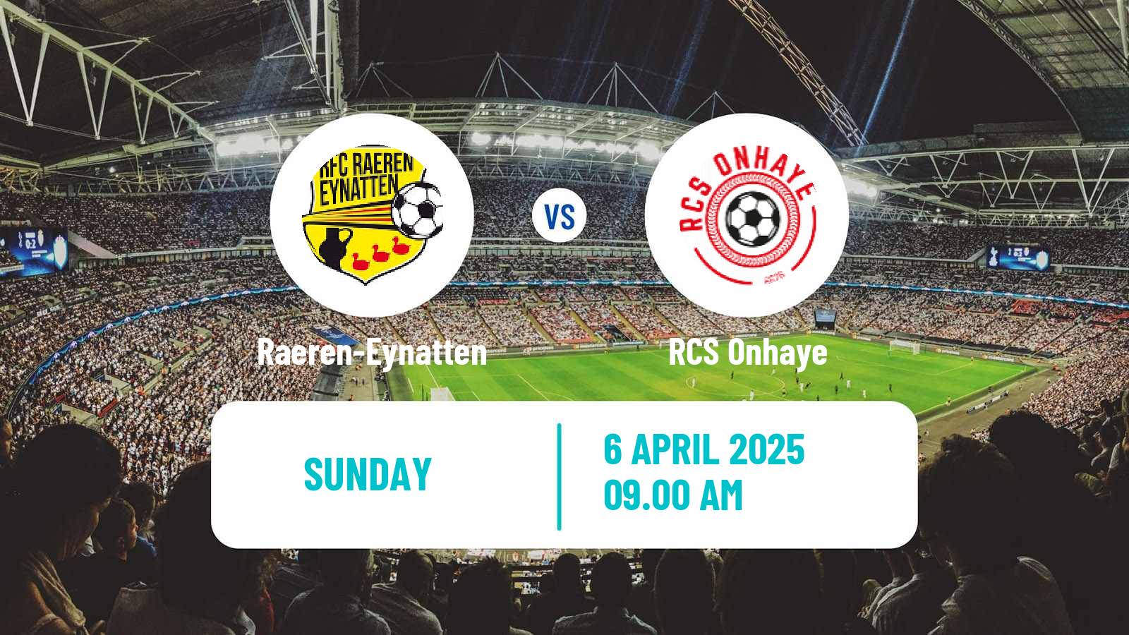 Soccer Belgian Second Amateur Division Group C Raeren-Eynatten - Onhaye