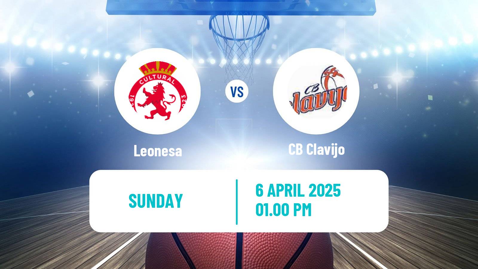 Basketball Spanish LEB Plata Leonesa - Clavijo