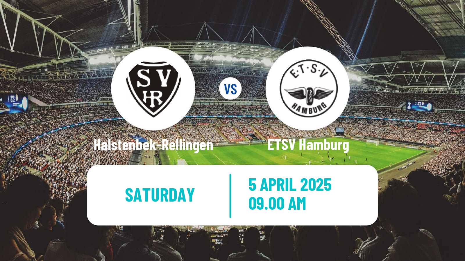 Soccer German Oberliga Hamburg Halstenbek-Rellingen - ETSV Hamburg
