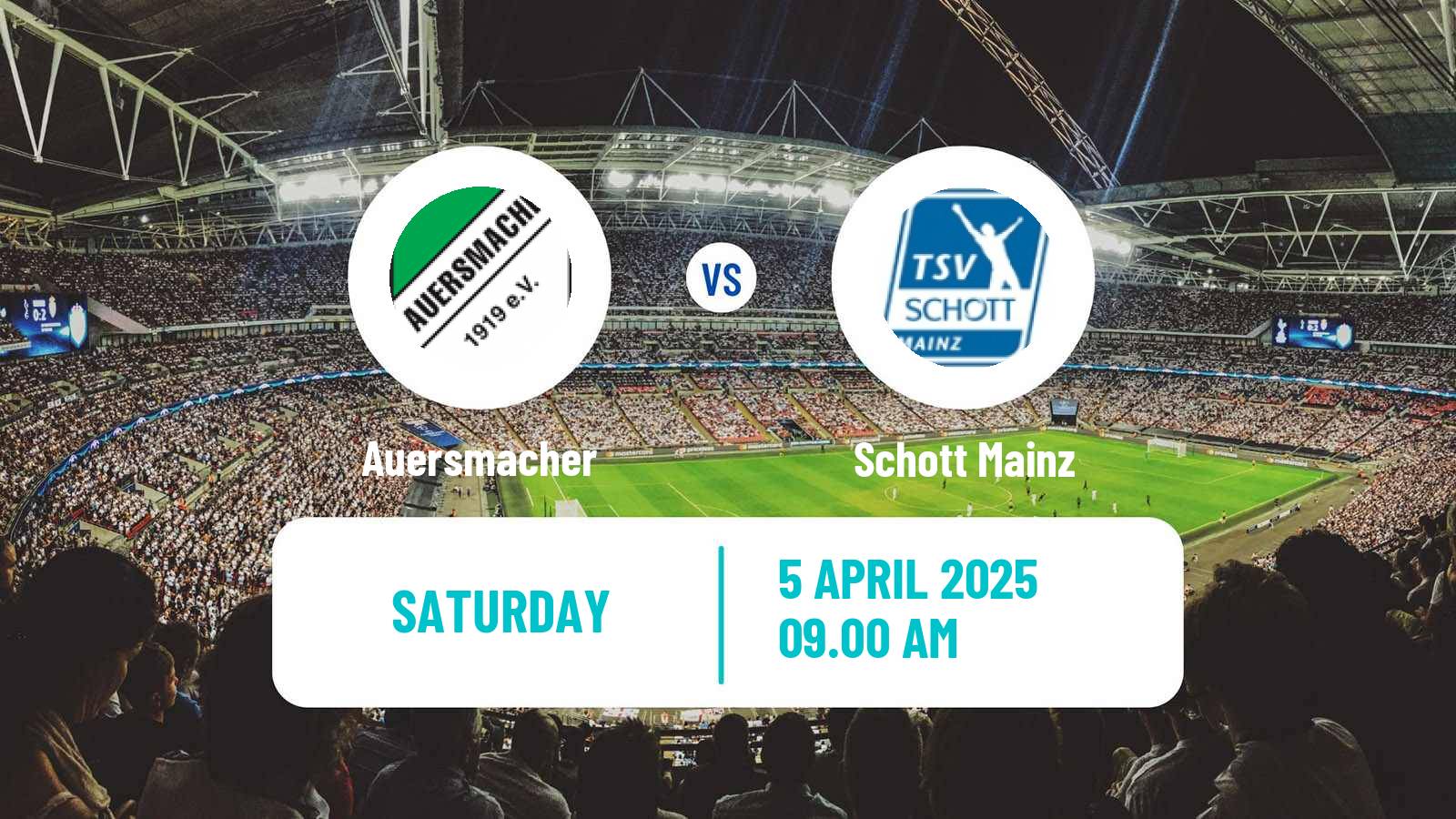 Soccer German Oberliga Rheinland-Pfalz/Saar Auersmacher - Schott Mainz