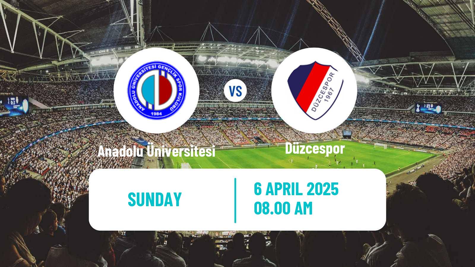 Soccer Turkish 3 Lig Group 1 Anadolu Üniversitesi - Düzcespor