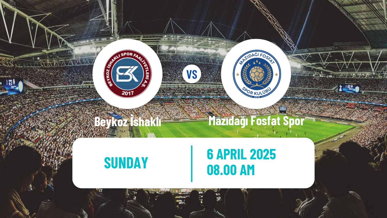 Soccer Turkish 3 Lig Group 2 Beykoz İshaklı - Mazıdağı Fosfat Spor