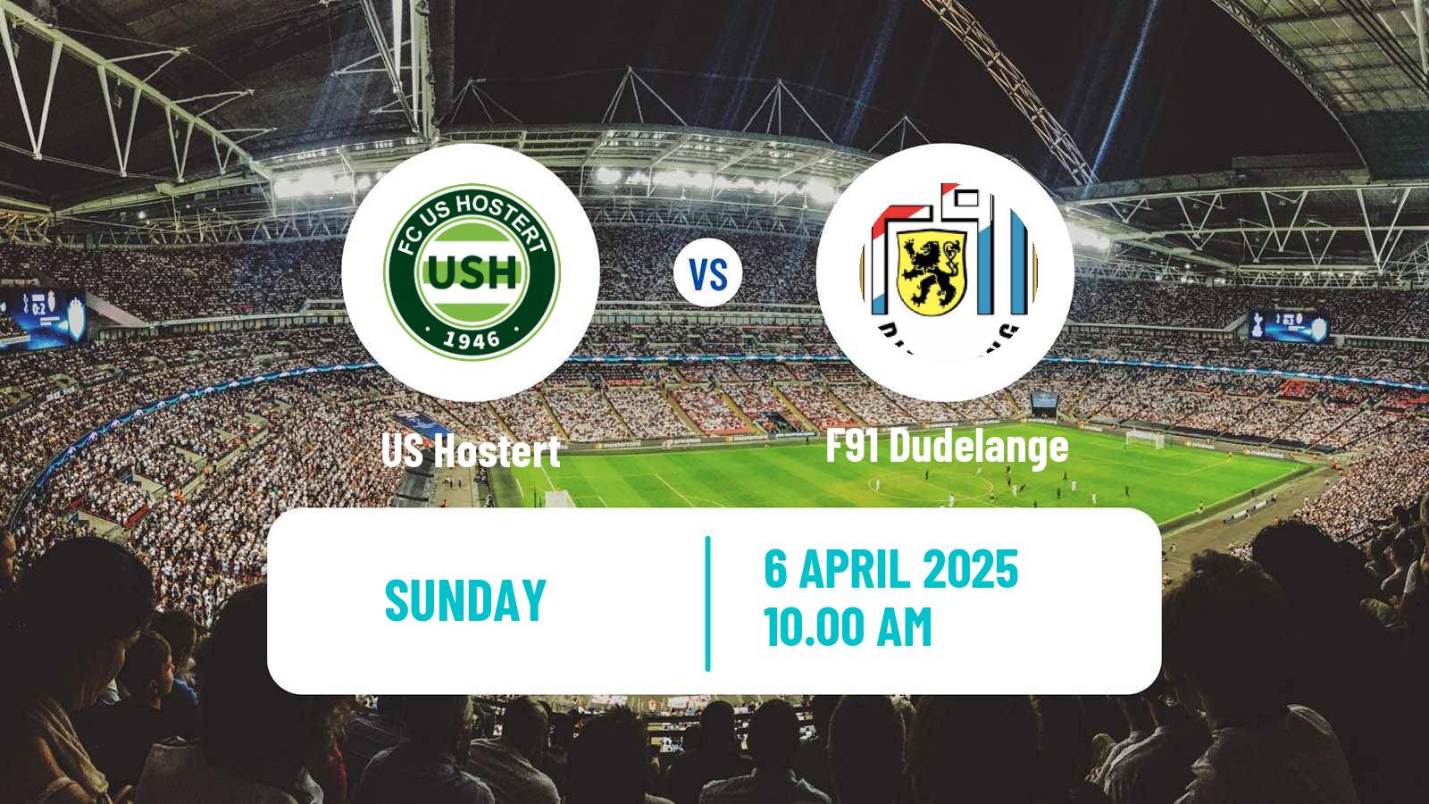 Soccer Luxembourg National Division Hostert - F91 Dudelange